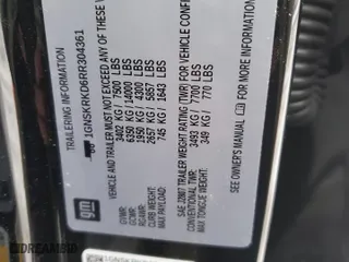 2024 Chevrolet Tahoe RST with VIN 1GNSKRKD6RR304361, listed as a Copart auction lot 41763405 with 0 mi miles and Salvage Title. Bid and sale history available at carsss.com. Image 13.