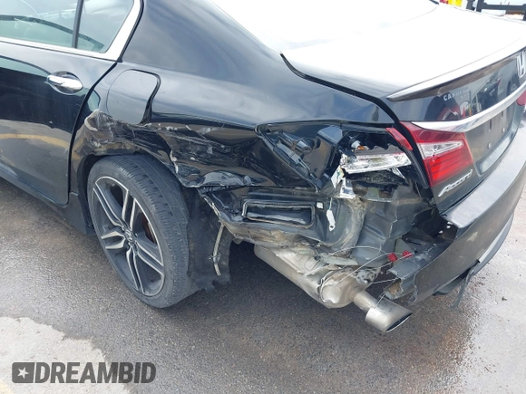2016 Honda Accord Sport with VIN 1HGCR2F56GA129934, listed as a IAAI auction lot 41935822 with 140,608 mi miles and . Bid and sale history available at DreamBid. Image 6.