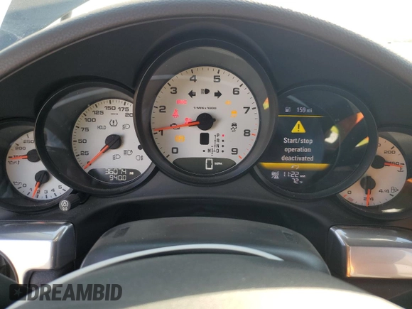2014 Porsche 911 Carrera S with VIN WP0AB2A92ES121244, listed as a Copart auction lot 79323724 with 36,074 mi miles and Salvage Title. Bid and sale history available at carsss.com. Image 9.