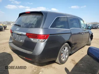 2014 Honda Odyssey EX-L with VIN 5FNRL5H64EB123541, listed as a Copart auction lot 52483705 with 77,996 mi miles and Salvage Title. Bid and sale history available at DreamBid. Image 3.