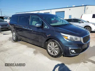 2016 Kia Sedona SX-L with VIN KNDME5C13G6176231, listed as a Copart auction lot 73390174 with Not Provided miles and Salvage Title. Bid and sale history available at carsss.com. Image 4.