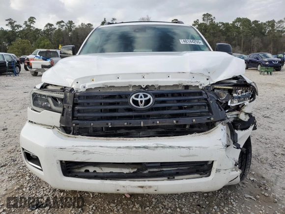 2018 Toyota Sequoia SR5 with VIN 5TDBY5G13JS159090, listed as a Copart auction lot 48144255 with 167,208 mi miles and Salvage Title. Bid and sale history available at carsss.com. Image 5.