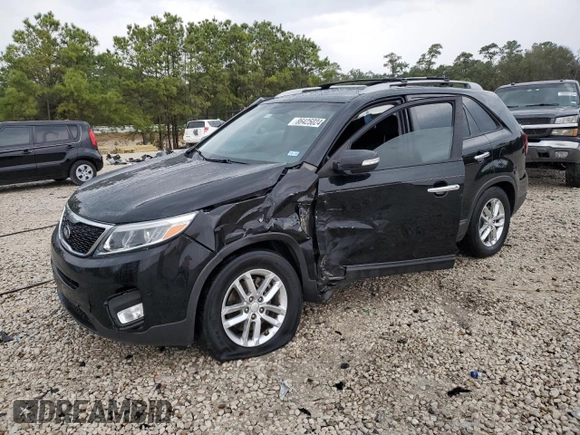 2015 Kia Sorento LX with VIN 5XYKT3A61FG609329, listed as a Copart auction lot 86425024 with 165,153 mi miles and Salvage Title. Bid and sale history available at carsss.com. Image 1.