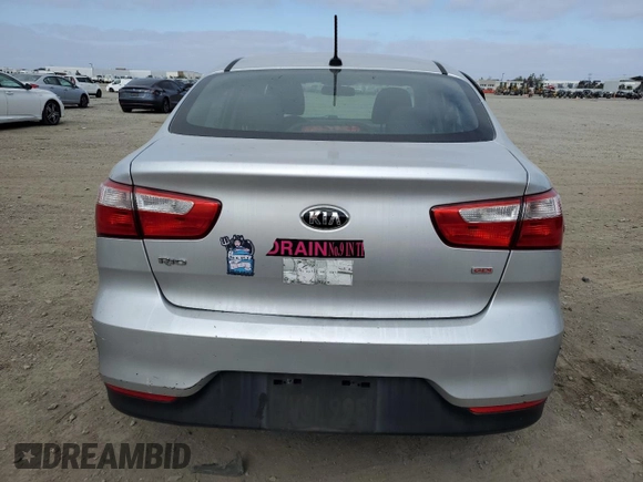 2016 Kia Rio LX with VIN KNADM4A3XG6677356, listed as a Copart auction lot 54021065 with 139,451 mi miles and Salvage Title. Bid and sale history available at carsss.com. Image 6.
