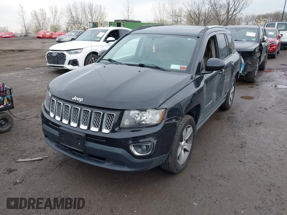 2016 Jeep Compass High Altitude Edition with VIN 1C4NJDEB4GD695249, listed as a IAAI auction lot 42030142 with 155,849 mi miles. Bid and sale history available at carsss.com. Image 2.