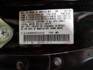 2015 Acura RDX with VIN 5J8TB3H34FL015102, listed as a Copart auction lot 44620745 with 123,593 mi miles and Non Repairable. Bid and sale history available at carsss.com. Image 15.