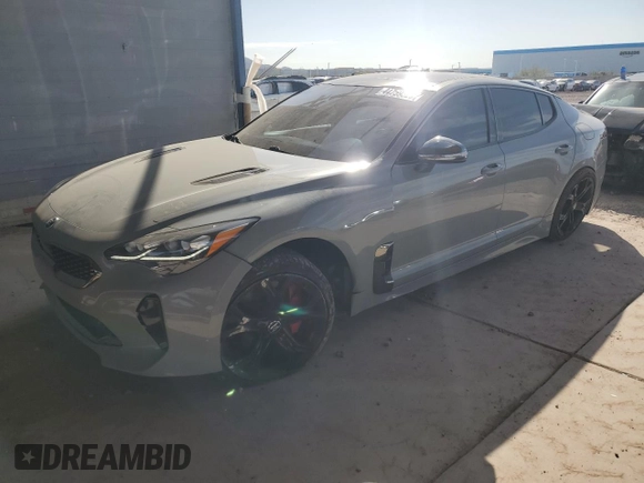 2019 Kia Stinger GT1 with VIN KNAE45LC6K6064795, listed as a Copart auction lot 44759325 with 70,743 mi miles and Salvage Title. Bid and sale history available at DreamBid. Image 1.