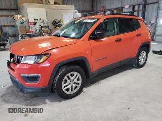 2017 Jeep Compass Sport with VIN 3C4NJCAB8HT643442, listed as a Copart auction lot 87031414 with 102,463 mi miles and Salvage Title. Bid and sale history available at carsss.com. Image 1.