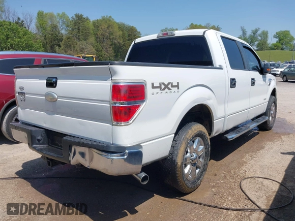2012 Ford F-150 XL with VIN 1FTFW1ET9CFA18094, listed as a IAAI auction lot 42054840 with 164,972 mi miles. Bid and sale history available at carsss.com. Image 4.