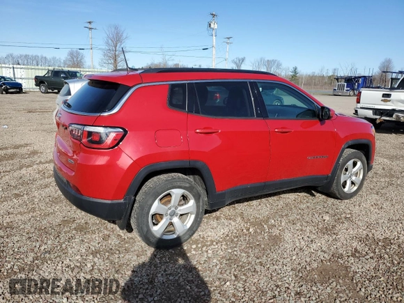 2018 Jeep Compass Latitude z VIN 3C4NJDBB4JT458315, wystawiony jako Copart lot #51513345 z przebiegiem 91 274 mil mil oraz Czysty tytuł • Clean title. Historia ofert i sprzedaży dostępna na DreamBid. Obrazek 3.