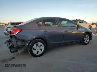 2014 Honda Civic Sedan LX with VIN 19XFB2F50EE041570, listed as a Copart auction lot 43700395 with 142,198 mi miles and Salvage Title. Bid and sale history available at carsss.com. Image 3.