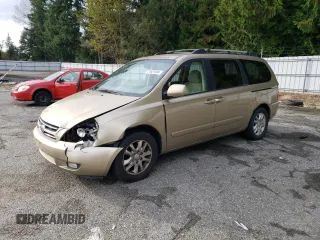2006 Kia Sedona LX with VIN KNDMB233866080327, listed as a Copart auction lot 74601084 with 219,974 mi miles and Salvage Title. Bid and sale history available at carsss.com. Image 1.