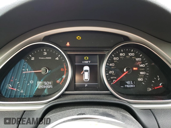2013 Audi Q7 3.0L TDI Prestige with VIN WA1WMBFE8DD016923, listed as a Copart auction lot 42821135 with 146,083 mi miles and Clean Title. Bid and sale history available at carsss.com. Image 9.