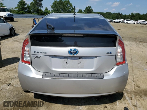 2015 Toyota Prius Four with VIN JTDKN3DUXF1972409, listed as a Copart auction lot 61596695 with Not provided miles and Salvage title. Bid and sale history available at DreamBid. Image 6.