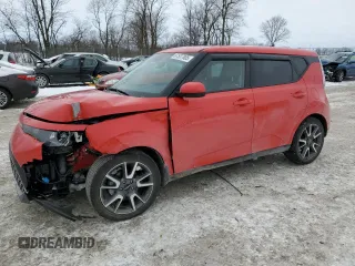 2024 Kia Soul EX with VIN KNDJ33AU6R7220116, listed as a Copart auction lot 87537805 with 16,887 mi miles and Salvage Title. Bid and sale history available at carsss.com. Image 1.