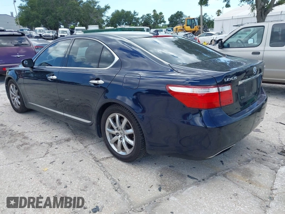2007 Lexus LS 460 with VIN JTHBL46F675040713, listed as a IAAI auction lot 42624465 with 109,079 mi miles and . Bid and sale history available at DreamBid. Image 3.