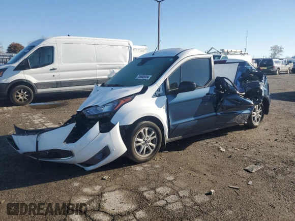 2021 Ford Transit Connect XLT z VIN NM0GE9F27M1500439, wystawiony jako Copart lot #75900824 z przebiegiem Nie podano mil oraz Szkoda całkowita • Salvage title. Historia ofert i sprzedaży dostępna na DreamBid. Obrazek 1.
