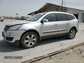 2016 Chevrolet Traverse LS z VIN 1GNKRFKD2GJ254435, wystawiony jako Copart lot #49959665 z przebiegiem 113 238 mil mil oraz Szkoda całkowita • Salvage title. Historia ofert i sprzedaży dostępna na DreamBid. Obrazek 1.