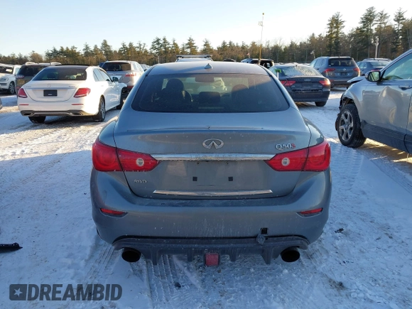 2015 Infiniti Q50 Sport with VIN JN1BV7AR2FM413459, listed as a IAAI auction lot 41466291 with 127,541 mi miles and . Bid and sale history available at DreamBid. Image 17.
