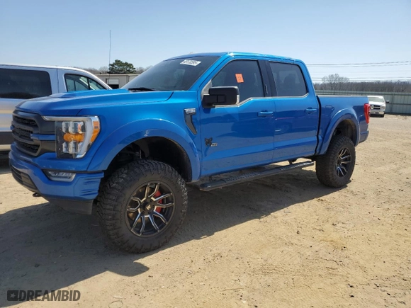 2021 Ford F-150 XL with VIN 1FTFW1E5XMFA54976, listed as a Copart auction lot 49170595 with 0 mi miles and Salvage Title. Bid and sale history available at carsss.com. Image 1.