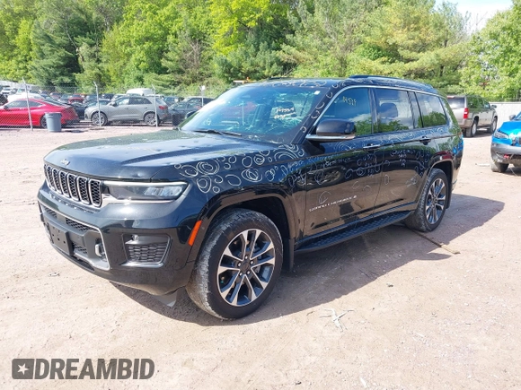 2021 Jeep Grand Cherokee Overland z VIN 1C4RJKDG9M8119728, wystawiony jako IAAI lot #42324696 z przebiegiem 48 379 mil mil oraz . Historia ofert i sprzedaży dostępna na DreamBid. Obrazek 17.