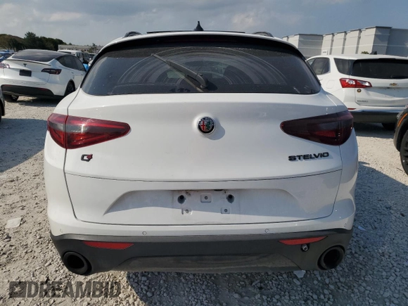 2019 Alfa Romeo Stelvio Ti with VIN ZASPAKBN3K7C70518, listed as a Copart auction lot 53438145 with Not provided miles and Non repairable. Bid and sale history available at DreamBid. Image 6.