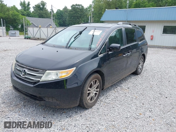 2012 Honda Odyssey EX-L with VIN 5FNRL5H66CB095996, listed as a IAAI auction lot 42446499 with 198,016 mi miles and . Bid and sale history available at DreamBid. Image 6.