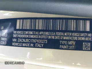 2019 Jeep Renegade Trailhawk с VIN ZACNJBC17KPK00273, выставлен на аукционе IAAI как лот 42565632 с пробегом 57 704 миль миль и . История ставок и продаж доступна на DreamBid. Изображение 9.