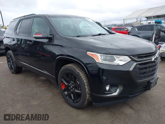 2019 Chevrolet Traverse Premier with VIN 1GNERKKW5KJ198202, listed as a IAAI auction lot 41568154 with 46,848 mi miles. Bid and sale history available at carsss.com. Image 1.