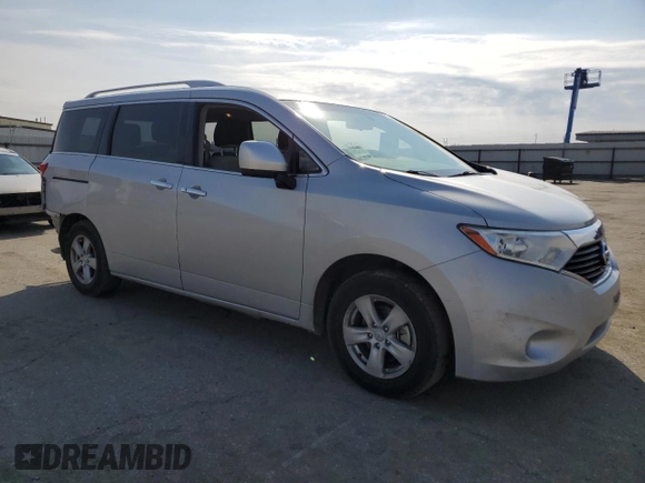2017 Nissan Quest SV with VIN JN8AE2KP4H9167582, listed as a Copart auction lot 45763295 with 125,020 mi miles and Salvage Title. Bid and sale history available at carsss.com. Image 4.
