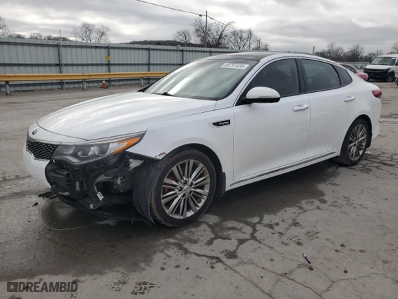 2017 Kia Optima SX Limited with VIN 5XXGV4L24HG124738, listed as a Copart auction lot 48797455 with 149,571 mi miles and Salvage Title. Bid and sale history available at carsss.com. Image 1.