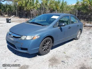 2010 Honda Civic Sdn DX-VP with VIN 19XFA1F39AE060107, listed as a IAAI auction lot 41860345 with 1 mi miles. Bid and sale history available at carsss.com. Image 2.