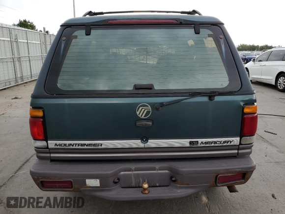 1997 Mercury Mountaineer with VIN 4M2DU55P3VUJ08261, listed as a Copart auction lot 59320875 with 168,804 mi miles and Salvage title. Bid and sale history available at DreamBid. Image 6.