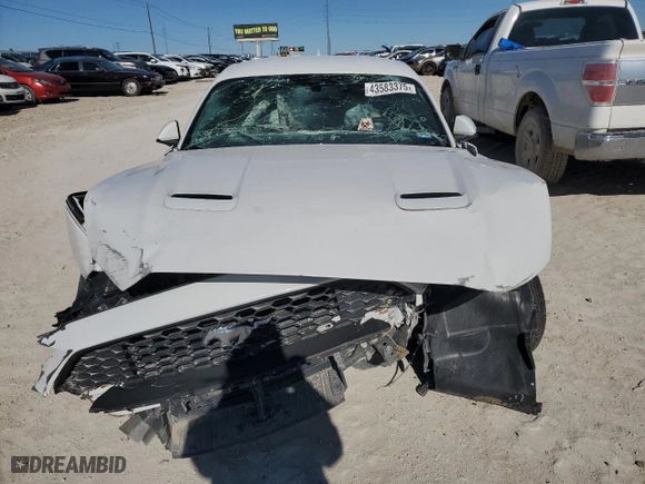 2020 Ford Mustang EcoBoost with VIN 1FA6P8TH9L5173017, listed as a Copart auction lot 43583375 with 0 mi miles and Salvage Title. Bid and sale history available at carsss.com. Image 5.
