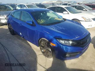 2020 Honda Civic Sedan Sport with VIN 2HGFC2F89LH584085, listed as a Copart auction lot 80294584 with 47,750 mi miles and Non Repairable. Bid and sale history available at carsss.com. Image 4.