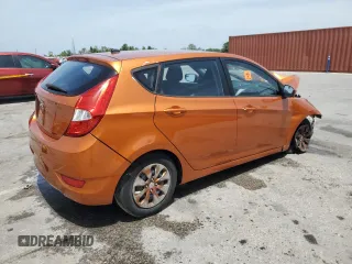 2015 Hyundai Accent GS with VIN KMHCT5AE2FU221236, listed as a Copart auction lot 53958695 with 46,265 mi miles and Salvage Title. Bid and sale history available at carsss.com. Image 3.