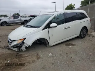 2014 Honda Odyssey Touring с VIN 5FNRL5H91EB089813, выставлен на аукционе Copart как лот 58674275 с пробегом Не указан миль и Списание • Salvage title. История ставок и продаж доступна на DreamBid. Изображение 1.