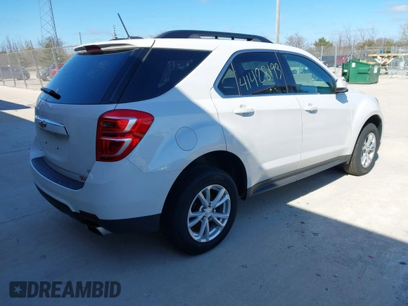 2017 Chevrolet Equinox LT with VIN 2GNFLFE33H6292874, listed as a IAAI auction lot 41428193 with 101,436 mi miles and . Bid and sale history available at carsss.com. Image 4.