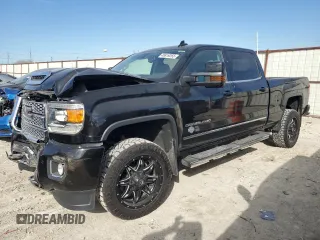 2019 GMC Sierra 2500HD Denali with VIN 1GT12SEY0KF155527, listed as a Copart auction lot 46819265 with 0 mi miles and Salvage Title. Bid and sale history available at carsss.com. Image 1.