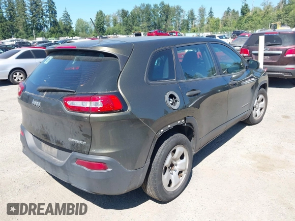2015 Jeep Cherokee Sport z VIN 1C4PJLAB6FW722642, wystawiony jako IAAI lot #42742619 z przebiegiem 147 517 mil mil oraz . Historia ofert i sprzedaży dostępna na DreamBid. Obrazek 4.
