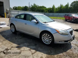 2012 Buick Regal Premium 1 with VIN 2G4GS5EK6C9135618, listed as a Copart auction lot 58575925 with 167,706 mi miles and Salvage title. Bid and sale history available at DreamBid. Image 4.