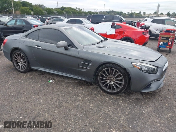 2018 Mercedes-Benz SL 550 with VIN WDDJK7DA8JF053558, listed as a IAAI auction lot 41362569 with 68,339 mi miles and . Bid and sale history available at DreamBid. Image 1.