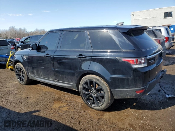 2017 Land Rover Range Rover Sport HSE with VIN SALWR2FK9HA135402, listed as a Copart auction lot 46088745 with 201,479 mi miles and Clean Title. Bid and sale history available at carsss.com. Image 2.