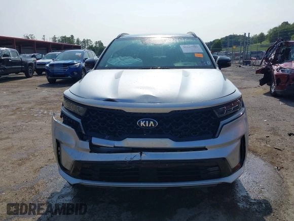 2021 Kia Sorento SX Prestige X-Line with VIN 5XYRKDLF6MG047400, listed as a IAAI auction lot 40167581 with 57,654 mi miles. Bid and sale history available at carsss.com. Image 12.