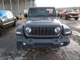 2024 Jeep Wrangler Sport с VIN 1C4PJXKN8RW291502, выставлен на аукционе Copart как лот 88326985 с пробегом 4 720 миль миль и Списание • Salvage title. История ставок и продаж доступна на DreamBid. Изображение 5.