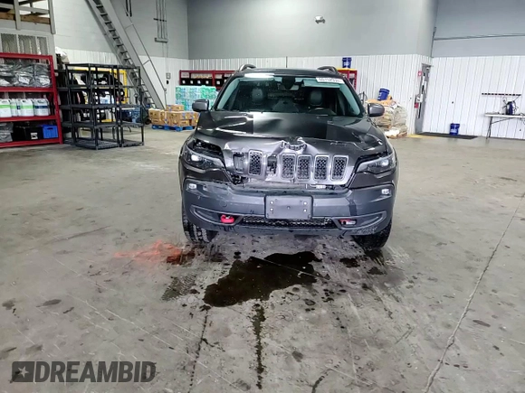 2020 Jeep Cherokee Trailhawk with VIN 1C4PJMBX9LD582951, listed as a Copart auction lot 60152935 with 61,448 mi miles and Salvage title. Bid and sale history available at DreamBid. Image 14.