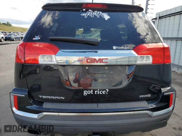 2017 GMC Terrain SLT with VIN 2GKFLUEK0H6116521, listed as a Copart auction lot 60702024 with 114,584 mi miles and Salvage Title. Bid and sale history available at carsss.com. Image 6.