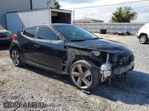 2013 Hyundai Veloster Turbo with VIN KMHTC6AE8DU178833, listed as a Copart auction lot 61944125 with 149,564 mi miles and Salvage title. Bid and sale history available at DreamBid. Image 4.