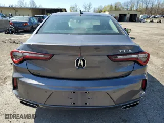 2021 Acura TLX w/Advance Package with VIN 19UUB5F66MA001711, listed as a Copart auction lot 53672155 with 12,151 mi miles and Salvage Title. Bid and sale history available at carsss.com. Image 6.