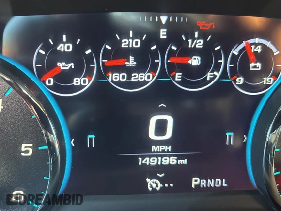 2017 Chevrolet Suburban LT with VIN 1GNSKHKC7HR377710, listed as a Copart auction lot 55876385 with 149,195 mi miles and Clean Title. Bid and sale history available at DreamBid. Image 8.